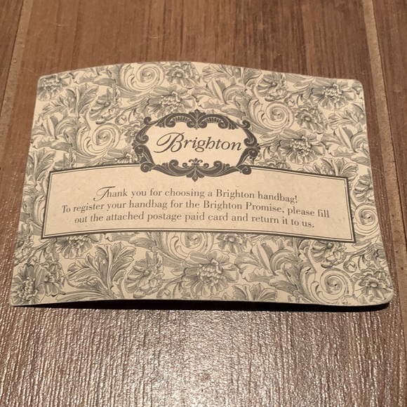 XL BRIGHTON black patent leather rope bag with chetah lining & handles.LIKE NEW - Picture 12 of 16